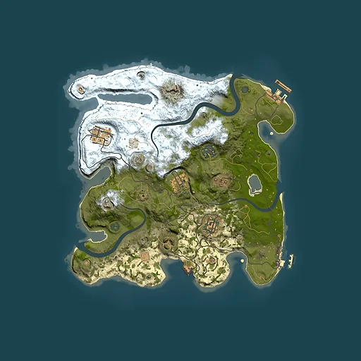 Rust map seed 560731830, 3000x3000m top-down preview