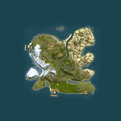 Rust map seed 1331300990, 2500x2500m top-down preview