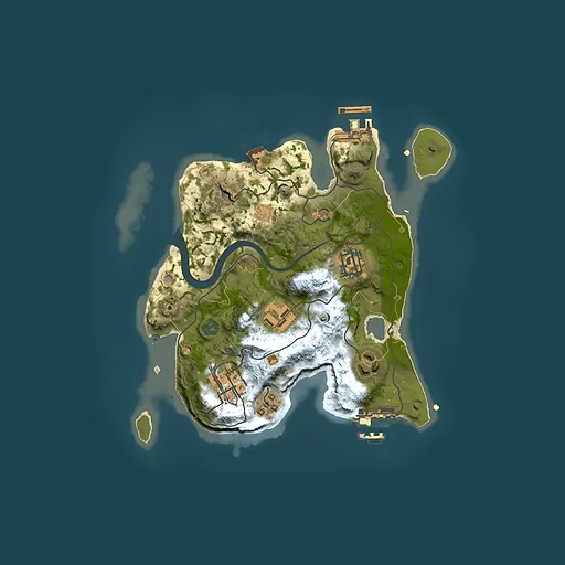 Rust map seed 2129956764, 2500x2500m top-down preview