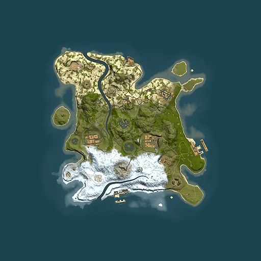 Rust map seed 348581619, 3000x3000m top-down preview