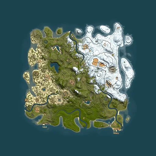 Rust map seed 336025528, 4500x4500m top-down preview