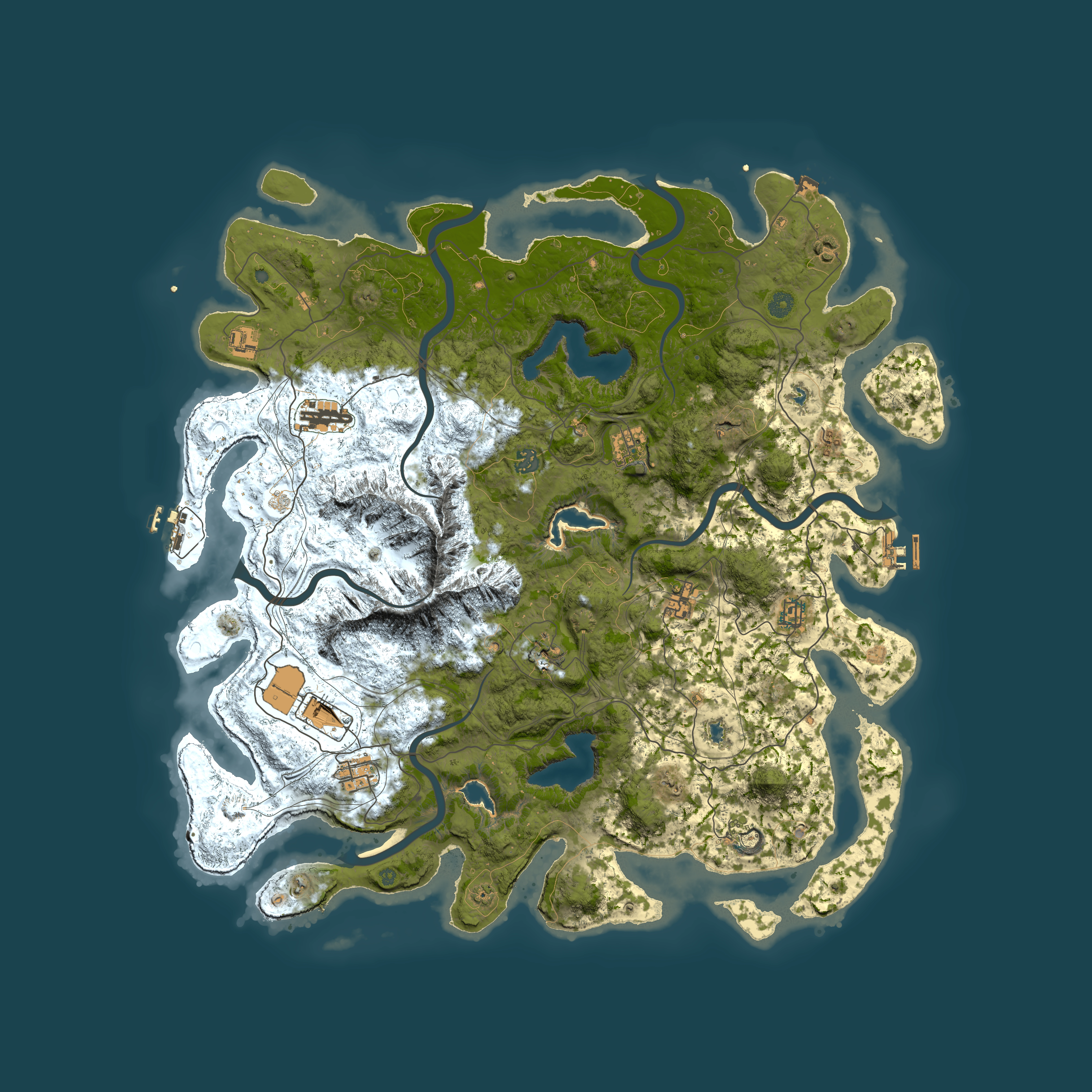 Full top-down render of Rust map seed 1217060683, 5000x5000m