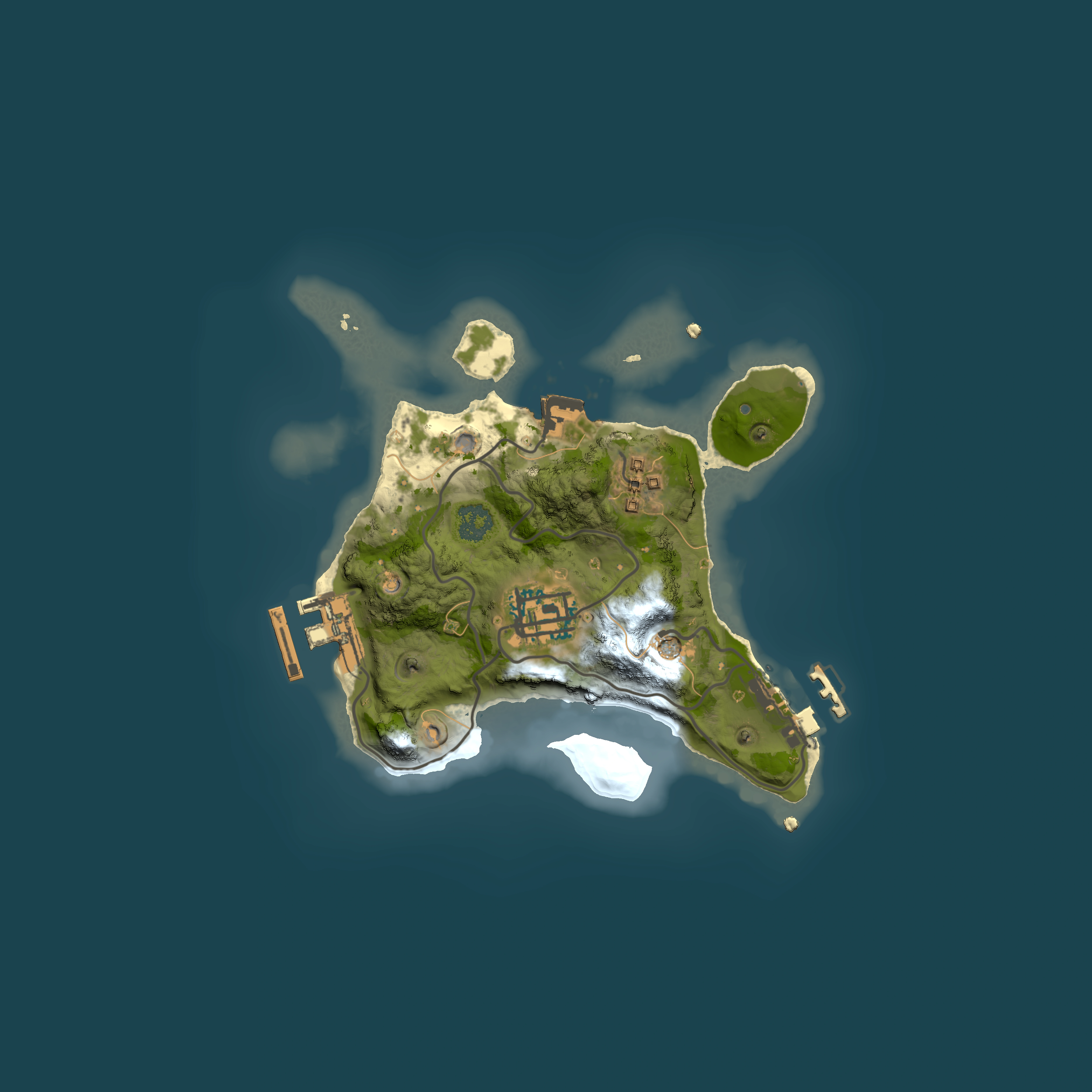 Full top-down render of Rust map seed 526997959, 2000x2000m