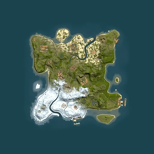 Rust map seed 1054511562, 3000x3000m top-down preview