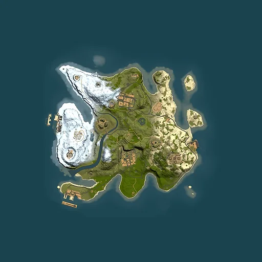Rust map seed 1880956947, 2500x2500m top-down preview