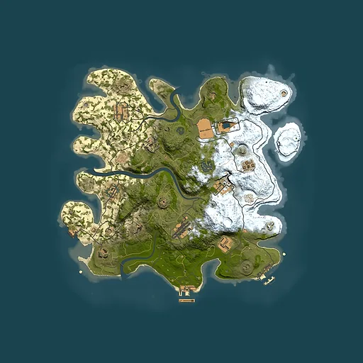 Rust map seed 1498886716, 3500x3500m top-down preview