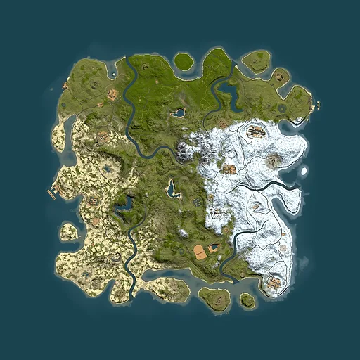 Rust map seed 1219669289, 5000x5000m top-down preview