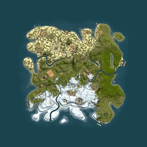 Rust map seed 1306182602, 4000x4000m top-down preview