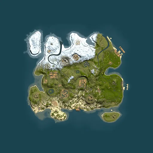 Rust map seed 1245280282, 3000x3000m top-down preview