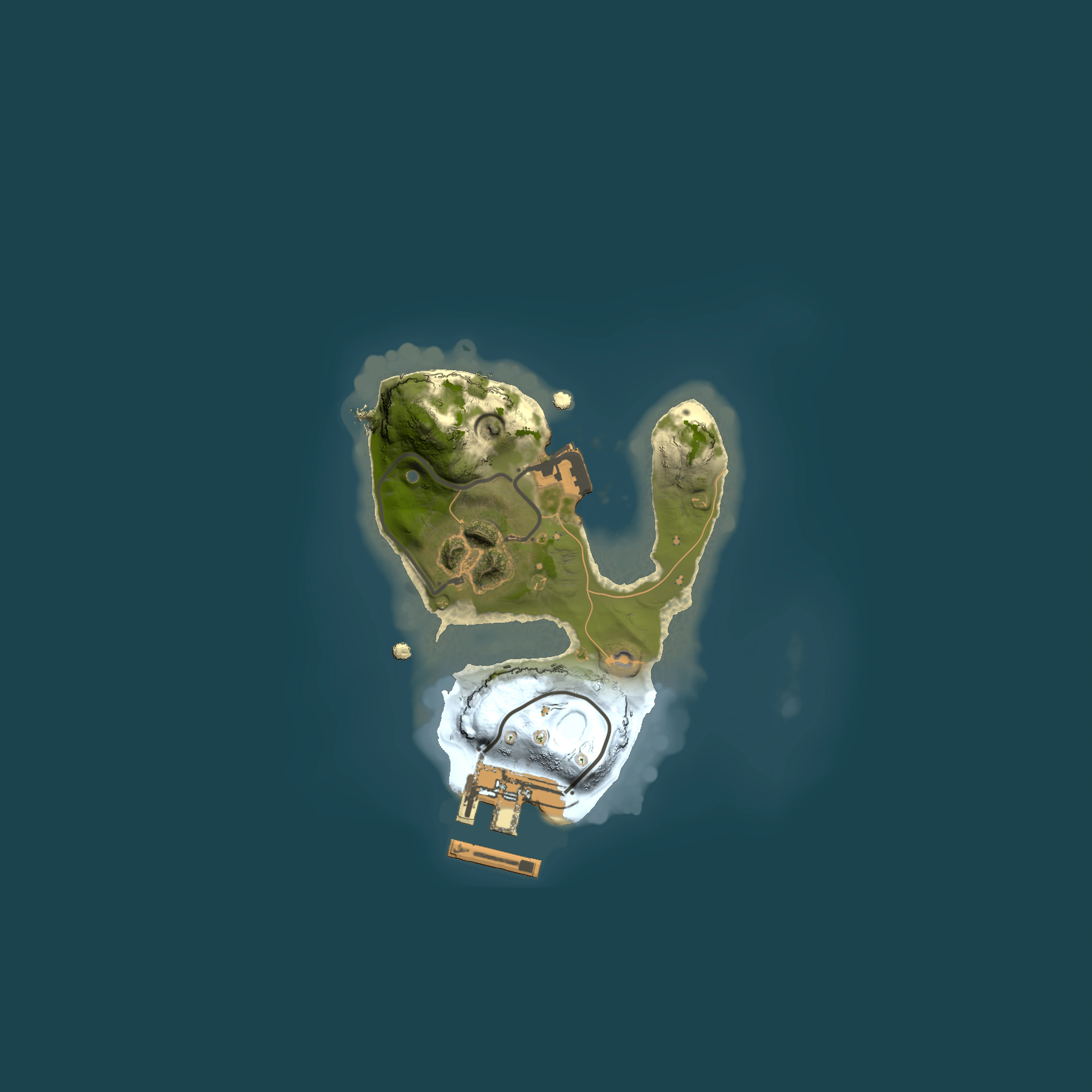 Full top-down render of Rust map seed 1872899690, 1500x1500m