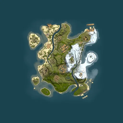 Rust map seed 913695182, 2500x2500m top-down preview