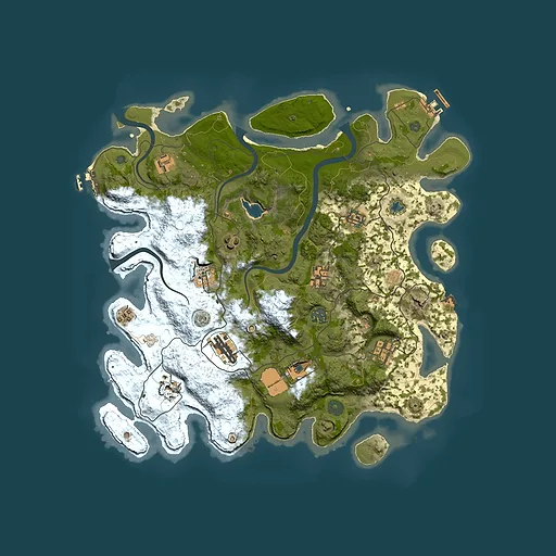 Rust map seed 75050105, 4000x4000m top-down preview