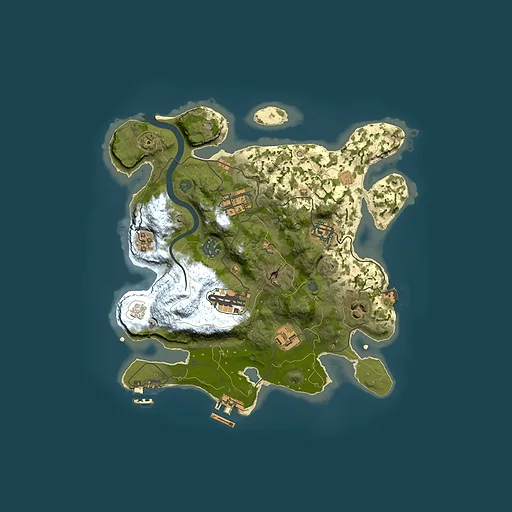 Rust map seed 1089036842, 3000x3000m top-down preview