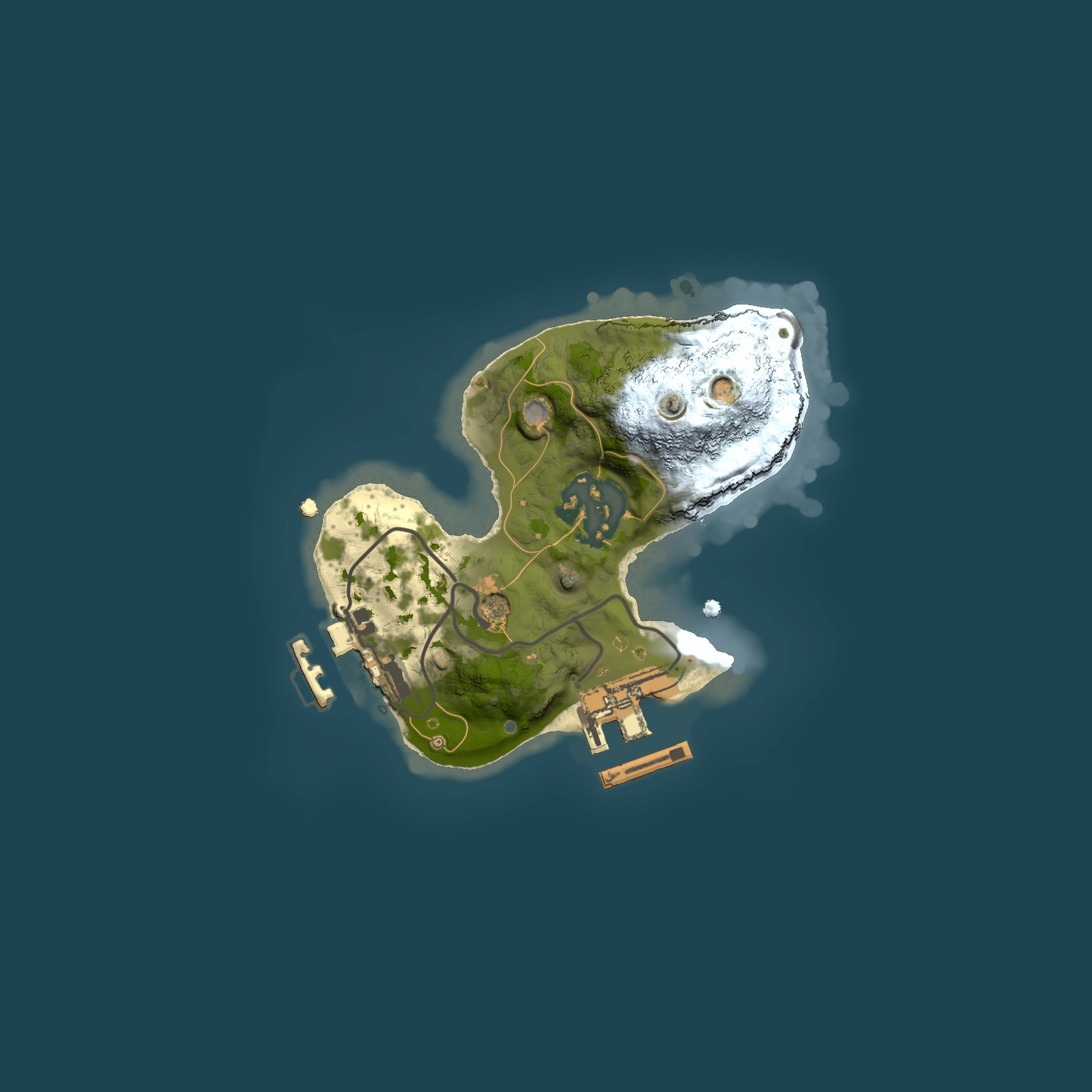 Full top-down render of Rust map seed 455716881, 1500x1500m