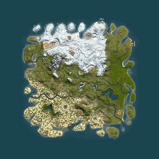 Rust map seed 1972104595, 5000x5000m top-down preview