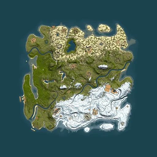 Rust map seed 1650594022, 4500x4500m top-down preview