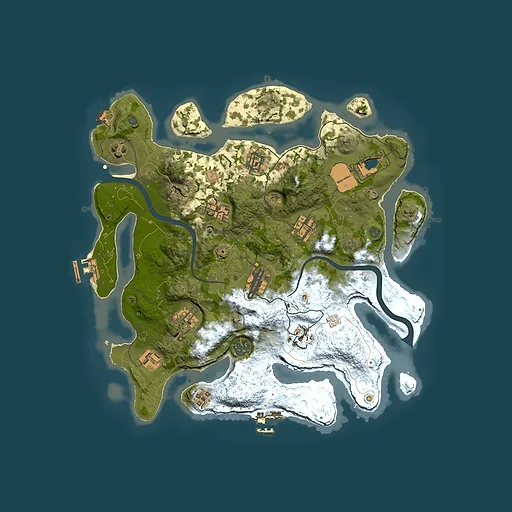 Rust map seed 1349603981, 3500x3500m top-down preview