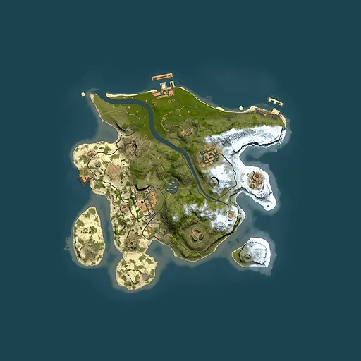 Rust map seed 1288017902, 2500x2500m top-down preview