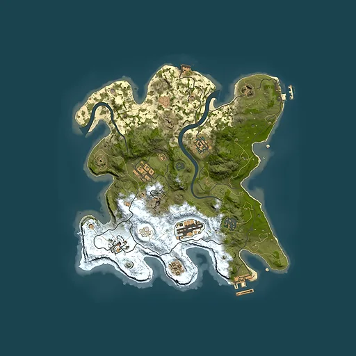 Rust map seed 516081798, 3000x3000m top-down preview