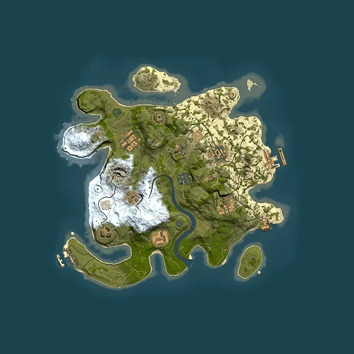 Rust map seed 1150624117, 3000x3000m top-down preview