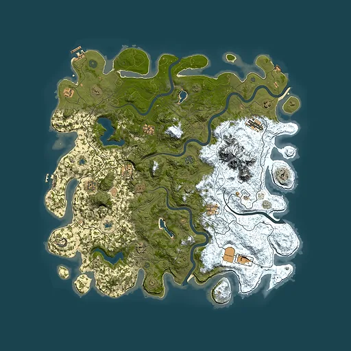 Rust map seed 1089101199, 5000x5000m top-down preview