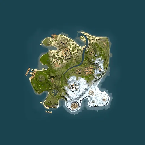 Rust map seed 2118620857, 2500x2500m top-down preview