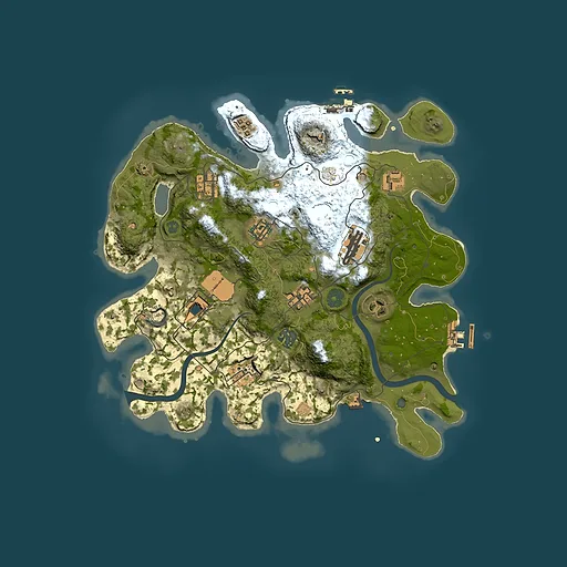 Rust map seed 1783099605, 3500x3500m top-down preview