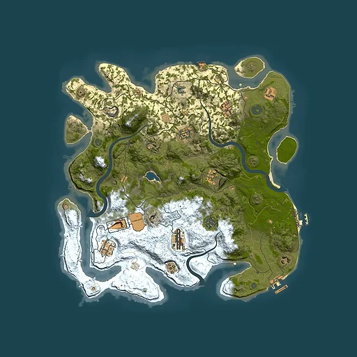 Rust map seed 1475773060, 4000x4000m top-down preview