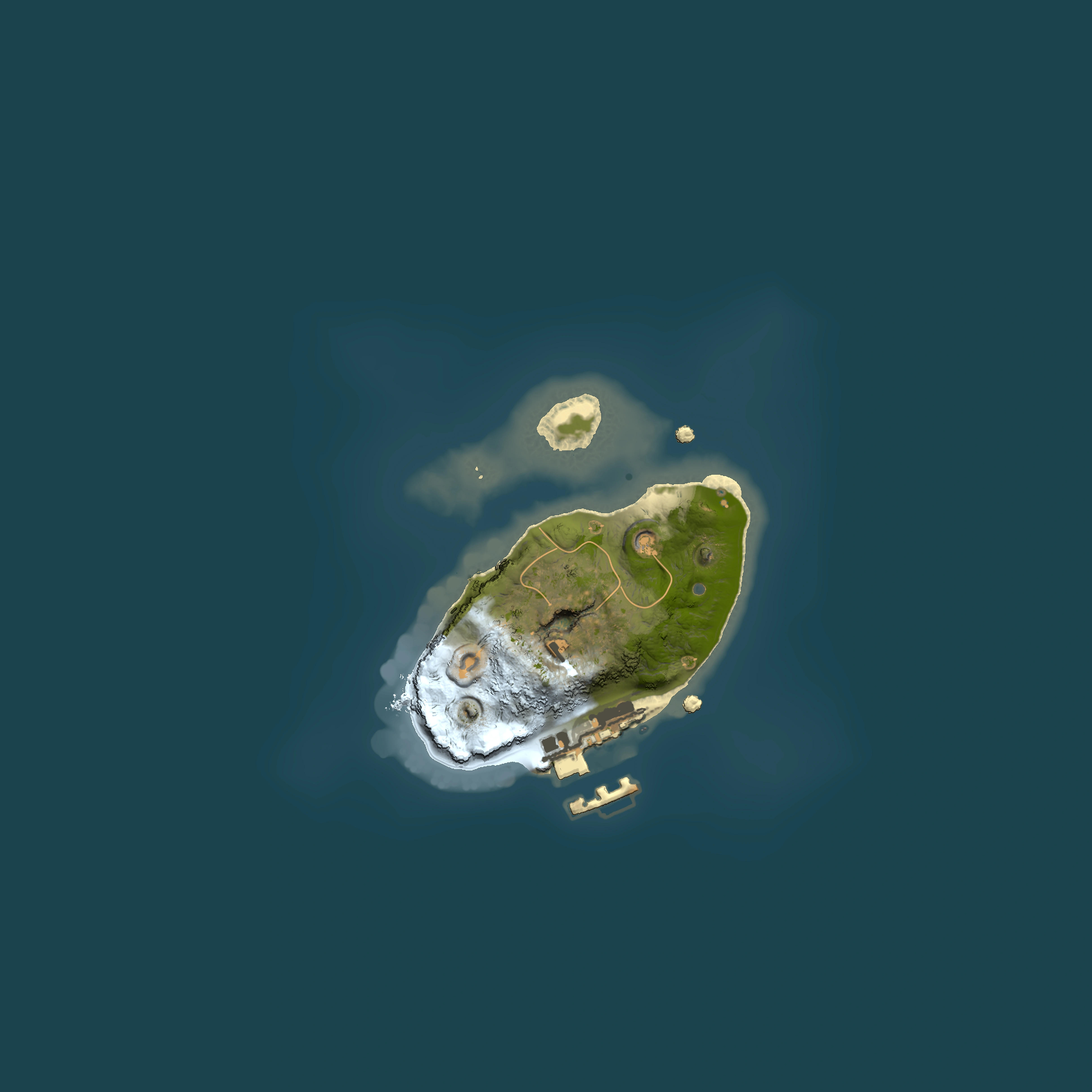 Full top-down render of Rust map seed 1166330558, 1500x1500m