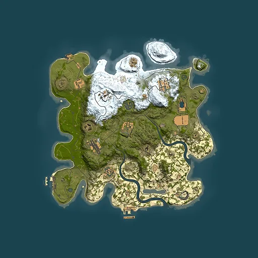 Rust map seed 760025554, 3500x3500m top-down preview