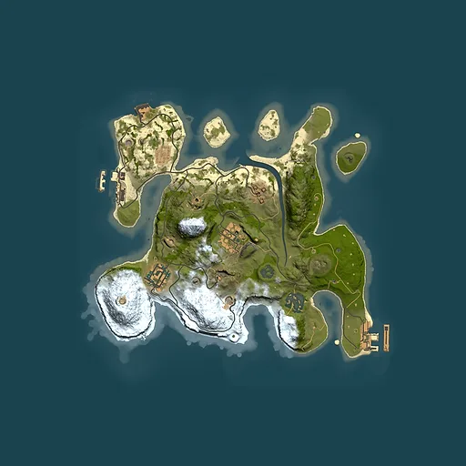 Rust map seed 411349426, 2500x2500m top-down preview