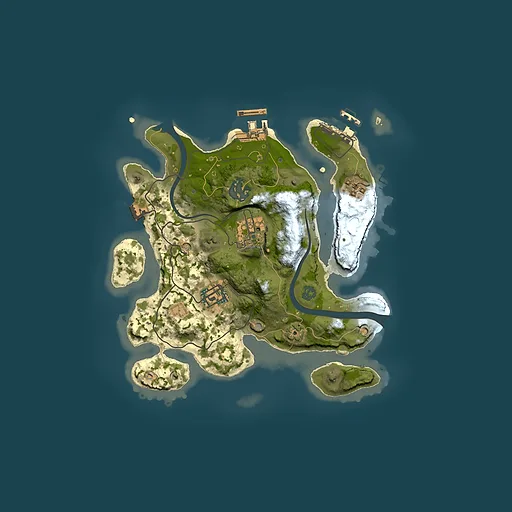 Rust map seed 1255128295, 2500x2500m top-down preview