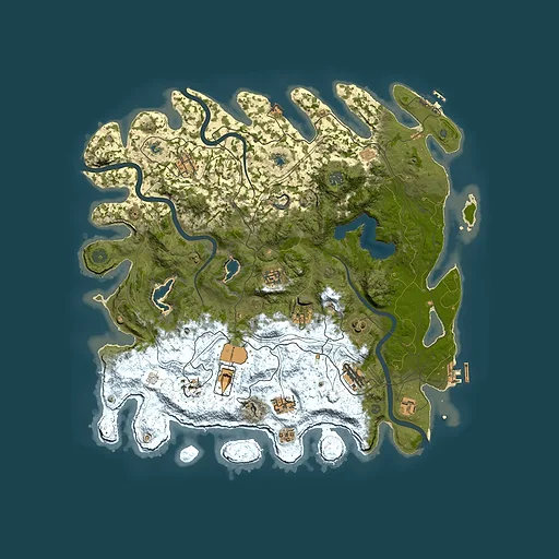 Rust map seed 314172201, 4500x4500m top-down preview