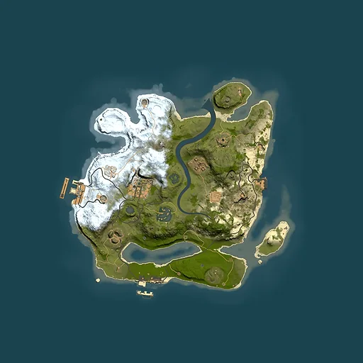 Rust map seed 1971991309, 2500x2500m top-down preview