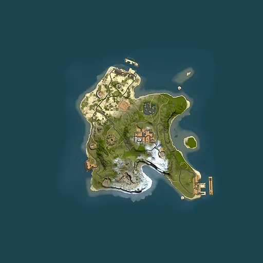 Rust map seed 2115919389, 2000x2000m top-down preview