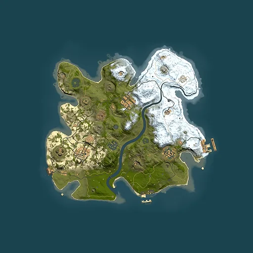 Rust map seed 118841802, 3000x3000m top-down preview