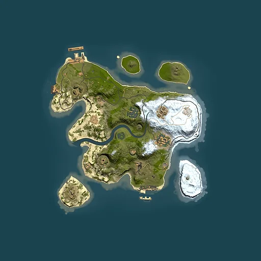 Rust map seed 1893370627, 2500x2500m top-down preview