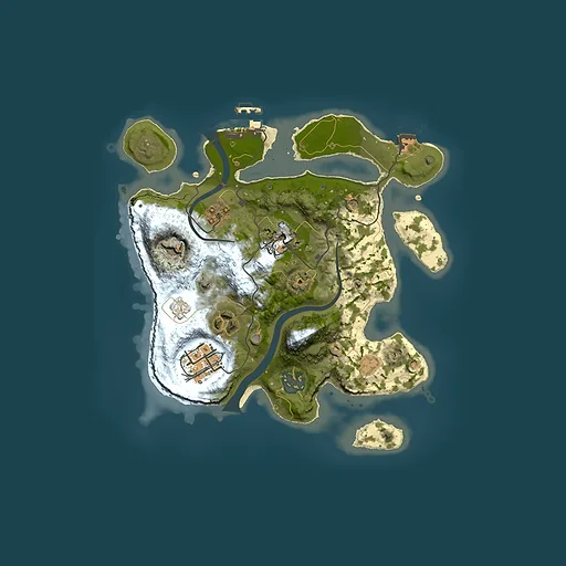 Rust map seed 1853356425, 2500x2500m top-down preview