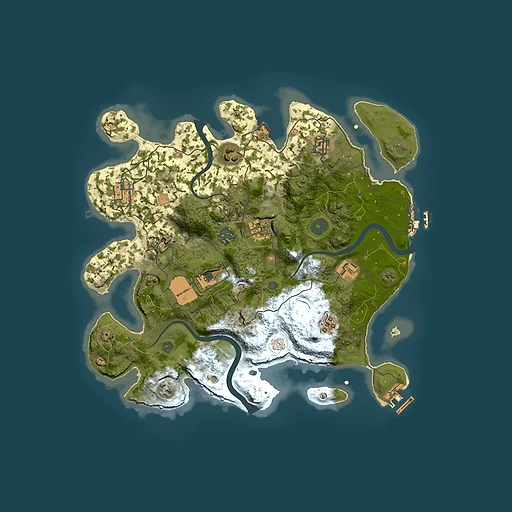 Rust map seed 757530572, 3500x3500m top-down preview
