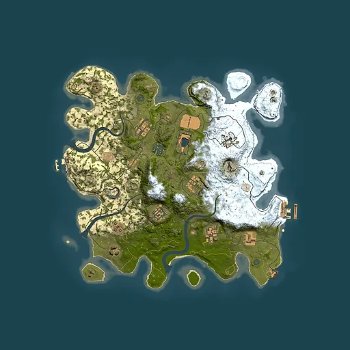 Rust map seed 1150759570, 3500x3500m top-down preview