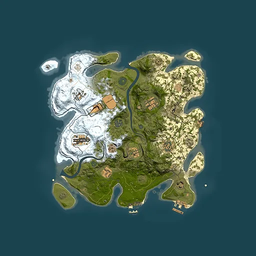 Rust map seed 938308716, 3500x3500m top-down preview