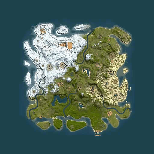 Rust map seed 918420678, 4500x4500m top-down preview