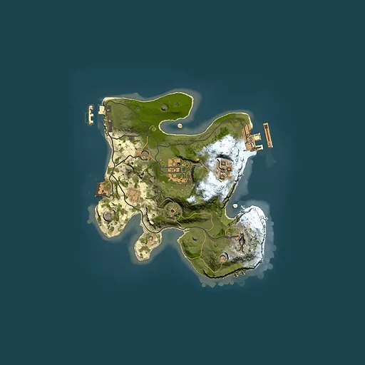 Rust map seed 616965411, 2000x2000m top-down preview