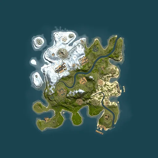 Rust map seed 1705592580, 3000x3000m top-down preview