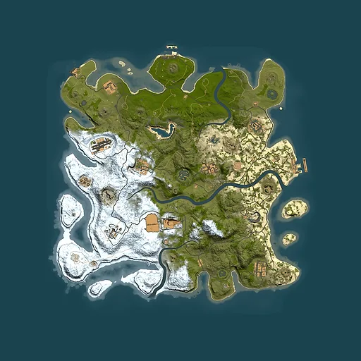 Rust map seed 435492940, 4000x4000m top-down preview