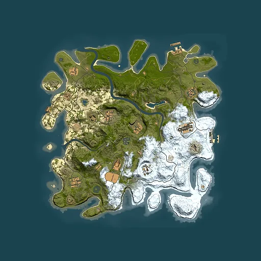 Rust map seed 1612563741, 4000x4000m top-down preview