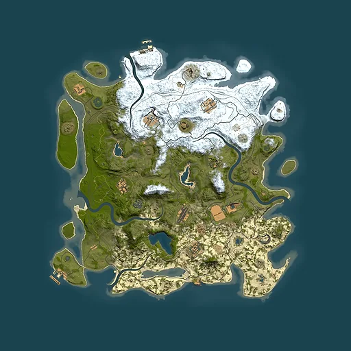 Rust map seed 324926098, 4500x4500m top-down preview