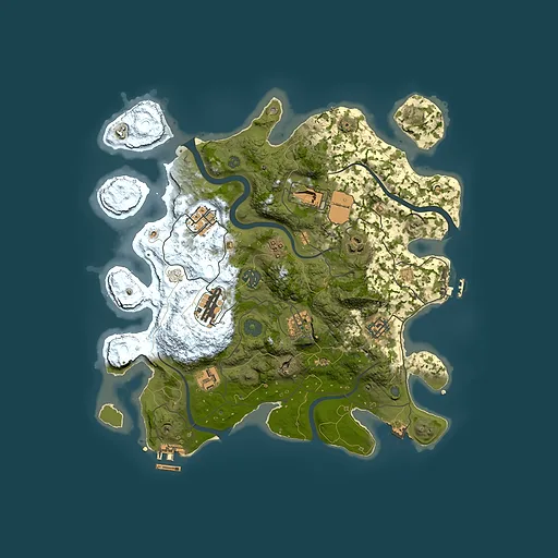 Rust map seed 1909112969, 3500x3500m top-down preview