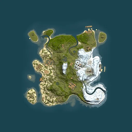 Rust map seed 801494813, 3000x3000m top-down preview