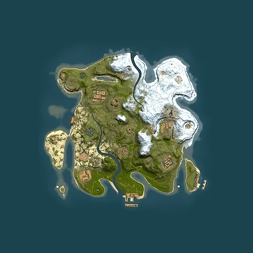 Rust map seed 785382987, 3000x3000m top-down preview